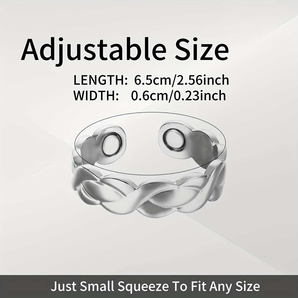 Adjustable Copper Magnetic Ring for Women - Thumb Jewelry Gift